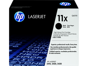 HP 11X High Yield Black Original LaserJet Toner Cartridge, Q6511X