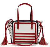 Stars & Stripes Flag Tassel Shoulder Handbag Purse