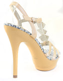 Jeweled Formal Wedding Bridal Platform Sandal