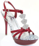 Jeweled Formal Wedding Bridal Platform Sandal