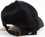 Black Adjustable Baseball Cap with Funky Embroidered Design 