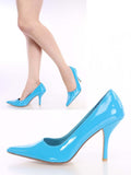 Turquoise Wild Diva Cosmo-06 Pointy Toe Classic Pumps