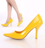 Yellow Wild Diva Cosmo-06 Pointy Toe Classic Pumps