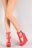 Strappy Open Toe Gladiator Emperor Cage Wedges