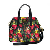 Princess Belle Disney Loungefly Floral AOP Handbag Purse